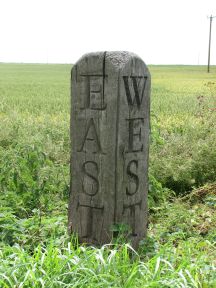 Greenwich Meridian Marker; England; Cambridgeshire; Coates